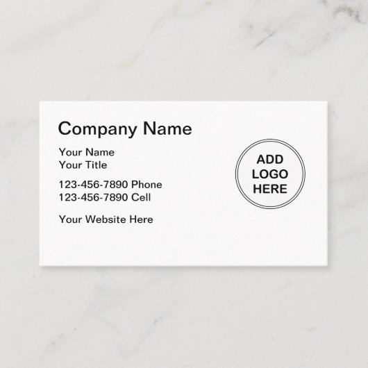 Logo Sjabloon Visitekaartje (Voorkant)