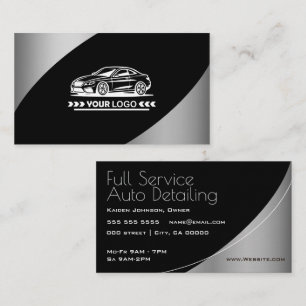 Logo Sjabloon Zilver Elegant Professioneel Stijlvo Visitekaartje