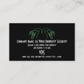 Logo slangenkoppen, fangs - Bezit Visitekaartje (Voorkant)