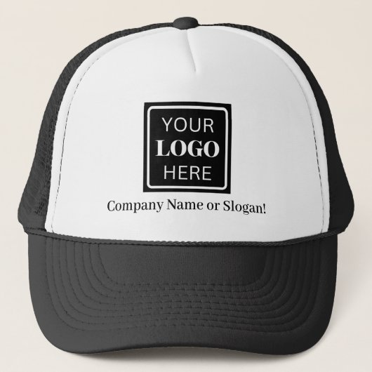 Logo Slogan Bedrijf / Bedrijfsnaam Trucker Pet (Voorkant)