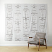 Logo Slogan Zakelijk Bedrijfsmerk Pattern Brown Wandkleed (In Situ (horizontaal))