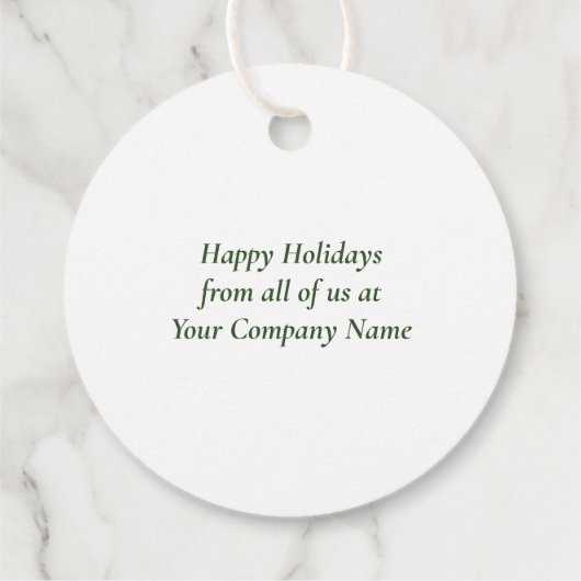 Logo Small Business Marketing Prettige feestdagen  Bedankjes Labels (Achterkant)