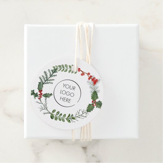 Logo Small Business Marketing Prettige feestdagen  Bedankjes Labels (In situ)