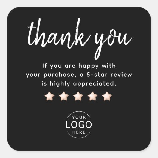 Logo Small Business Packaging Sticker (Voorkant)