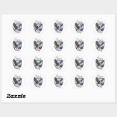 Logo 'Snel de lucht in' Ronde Sticker (Vel)