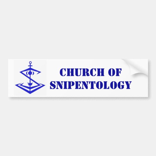 logo, Snipentologiekerk Bumpersticker (Voorkant)