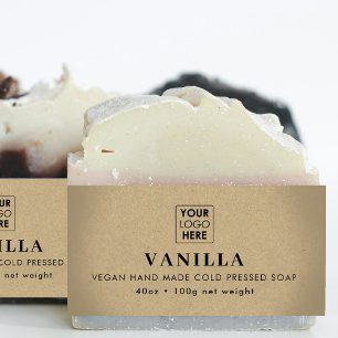 Logo Soap Belly Band Kraft Product Label Wrap Uitnodigingen Wikkel