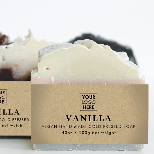 Logo Soap Belly Band Kraft Product Label Wrap Uitnodigingen Wikkel