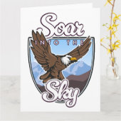 Logo 'Soar into the Sky' Kaart (Gele Bloem)