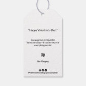 Logo Social Happy Valentijnsdag Promotie Cadeaulabel (Achterkant)