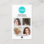 Logo Social Media Fotokaart - Instagram Visitekaartje (Voorkant)