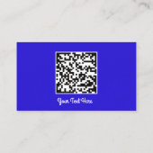 Logo Social Media Gold QR Code Blue Royal Gold Visitekaartje (Achterkant)