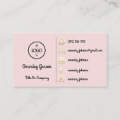 Logo Social Media Gold QR Code Gold Powder Visitekaartje (Voorkant)