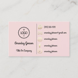 Logo Social Media Gold QR Code Gold Powder Visitekaartje