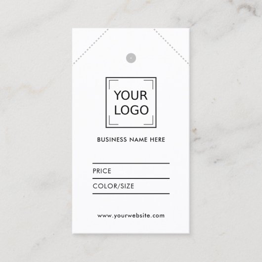 Logo Social Media Minimale prijs label DIY BLUSH (Voorkant)