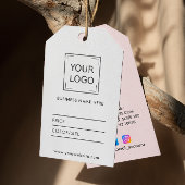 Logo Social Media Minimale prijs label DIY BLUSH