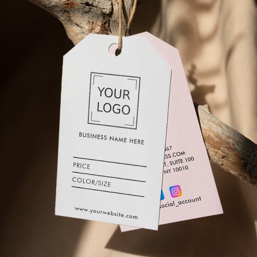 Logo Social Media Minimale prijs label DIY BLUSH