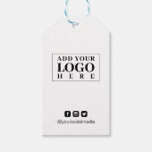 Logo Social Media Professional Hang Label Cadeaulabel (Voorkant)