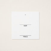 Logo Social Media Professional Hang Label Vierkante Visitekaartjes (Achterkant)