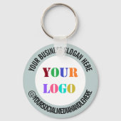 Logo Social Media Promotional Sleutelhanger Sjablo (Voorkant)