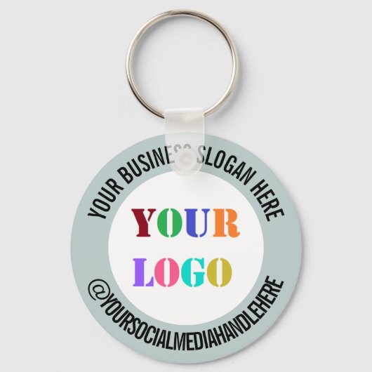 Logo Social Media Promotional Sleutelhanger Sjablo (Voorkant)