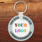 Logo Social Media Promotional Sleutelhanger Sjablo (Voorkant)