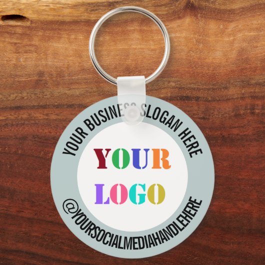 Logo Social Media Promotional Sleutelhanger Sjablo (Voorkant)