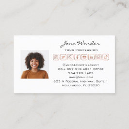 Logo sociale media Aangepaste foto QRCode TikTokYO Visitekaartje