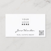 Logo sociale media Aangepaste foto QRCode TikTokYO Visitekaartje (Voorkant)