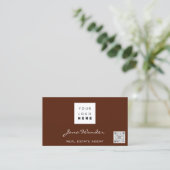 Logo Sociale media Aangepaste QR Code Blogger Visitekaartje (Staand voorkant)