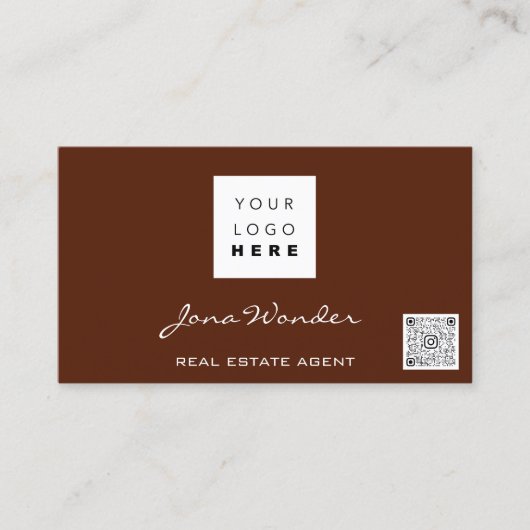 Logo Sociale media Aangepaste QR Code Blogger Visitekaartje (Voorkant)