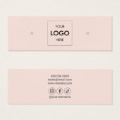 Logo sociale media die beeldscherm verdienen mini visitekaartjes (Voorkant /achterkant)