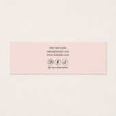 Logo sociale media die beeldscherm verdienen mini visitekaartjes (Achterkant)