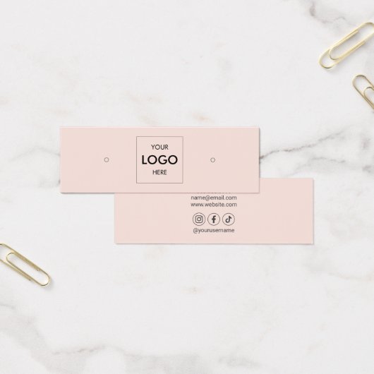 Logo sociale media die beeldscherm verdienen mini visitekaartjes (Kantoor)