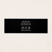 Logo sociale media die beeldscherm verdienen mini visitekaartjes (Achterkant)