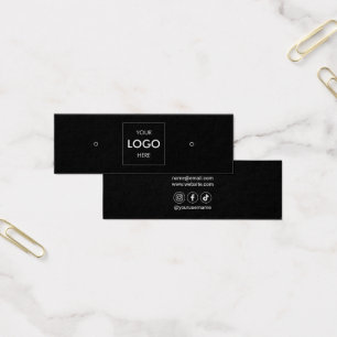 Logo sociale media die beeldscherm verdienen mini visitekaartjes