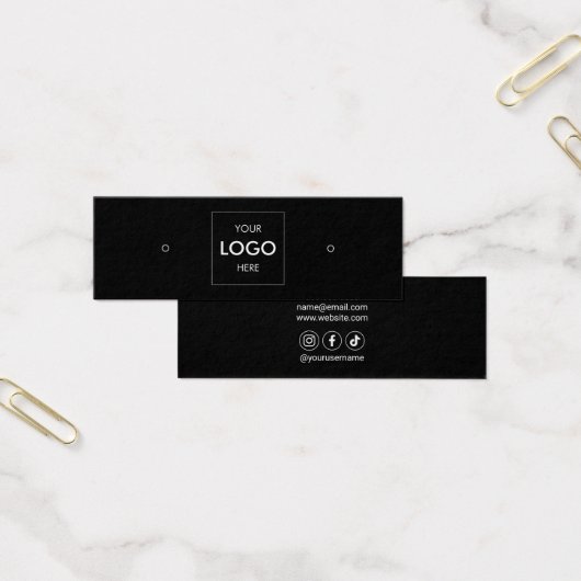 Logo sociale media die beeldscherm verdienen mini visitekaartjes (Kantoor)