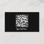 Logo Sociale media Gold QR-code Gold Black Visitekaartje (Achterkant)