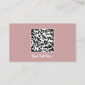 Logo Sociale media Gold QR-code Gold Blush Visitekaartje (Achterkant)