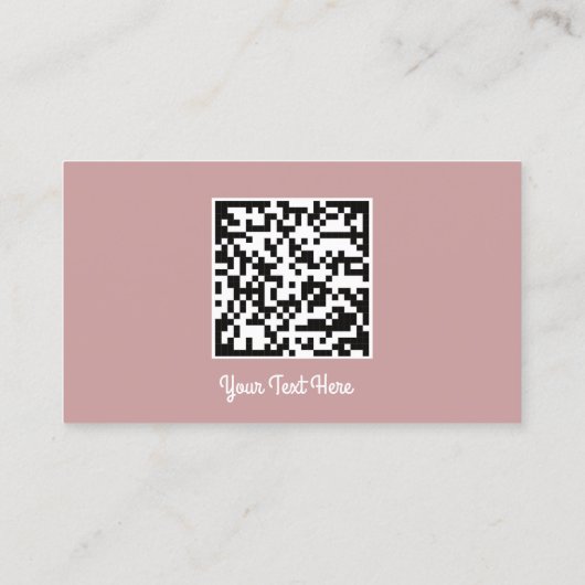 Logo Sociale media Gold QR-code Gold Blush Visitekaartje (Achterkant)