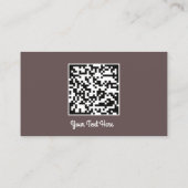 Logo Sociale media Gold QR-code Gold Brown Visitekaartje (Achterkant)