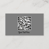 Logo Sociale media Gold QR-code Gold-grafiet U Visitekaartje (Achterkant)