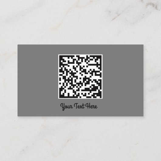 Logo Sociale media Gold QR-code Gold-grafiet U Visitekaartje (Achterkant)
