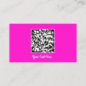 Logo Sociale media Gold QR-code Gold Roze Visitekaartje (Achterkant)