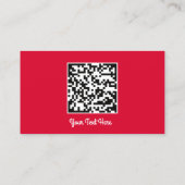 Logo Sociale media Gold QR-code Rood goud Visitekaartje (Achterkant)