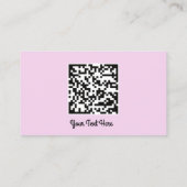Logo Sociale media Gold QR-code Roze Blush Visitekaartje (Achterkant)