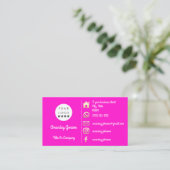 Logo Sociale media Gold QR-code Roze goud Visitekaartje (Staand voorkant)