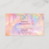 Logo Sociale media Logo QR Code Holograp Drivers Visitekaartje (Achterkant)