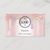 Logo Sociale media Logo QR Code Roos Zeep Drip Visitekaartje (Voorkant)