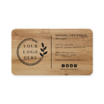 Logo Sociale media QR-code Carpentry wood Modern